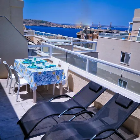 Sea View New Penthouse Terrace & Garage Parking Apartamento *